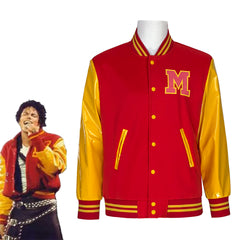 Michael Jackson Cosplay Varsity Jacket, Custom for Halloween & Stage Show