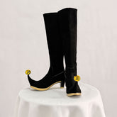 Freak Show Circus Pierrot Jester Full Cosplay Set with Heels - Halloweez