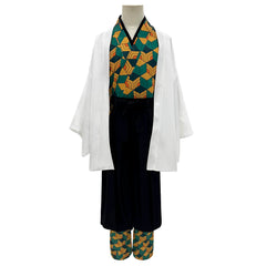 Demon Slayer Sabito Cosplay Costume Water Hashira Uniform Embroidered Haori Full Set Outfit - Halloweez