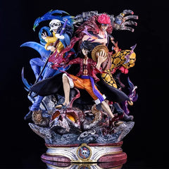 Halloweez One Piece Action Figures - Luffy, Trafalgar D. Water Law, Eustass Kid PVC Collectible Models - Halloweez