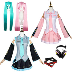 Hatsune Miku Cosplay Costume,Custom Outfit for Halloween & Anime Con