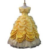 Beauty and the Beast Belle Cosplay Dress Custom for Halloween Carnival Party