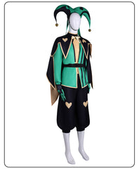 Freak Circus Harlequin Jester Pierrot Clown Cosplay Costume - Halloweez