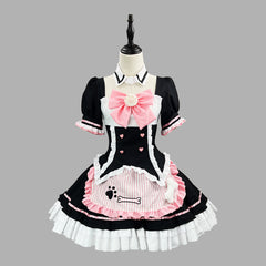 Cute Paw Print Maid Cosplay Costume, Custom Made for Party & Comic Con