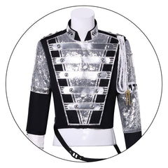 Michael Jackson Cosplay Costume, Superstar Stage Performance Outfit, Halloween Party Role Play Full Set - Halloweez