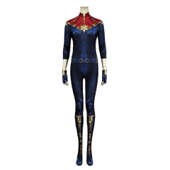 The Marvels Captain Marvel Carol Danvers Cosplay Costume Custom‑Made for Halloween & Comic Con