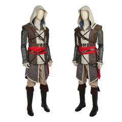 Assassin's Creed IV Black Flag Edward Kenway Full Set Cosplay Costume Custom - Halloweez