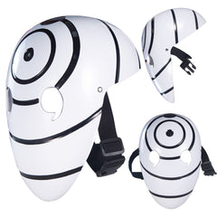 Naruto Three-Eye White Mask Helmet, Customizable for Halloween Party Cosplay