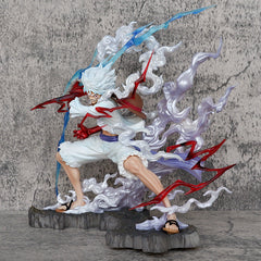 Halloweez Nika Luffy Gear 5 PVC Figure - Exclusive Anime One Piece Action Statue Model Gift - Halloweez