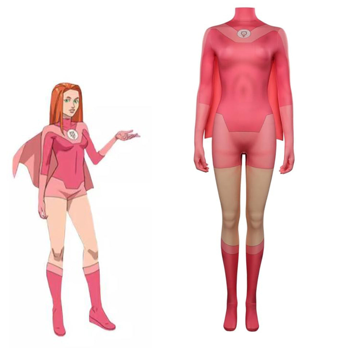 Invincible Atom Eve Cosplay Costume Women Jumpsuit Bodysuit Stage Outfit - Halloweez