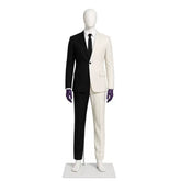 Batman Joker Heath Ledger Split Black‑White Suit Cosplay Costume for Halloween