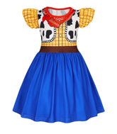 Toy Story Kids Cosplay Dress, Woody Jessie Buzz Lightyear Girls Halloween Costume