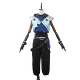 Ready Stock Jett Valorant Cosplay Costume Full Set With Kunai Prop Healer Outfit
