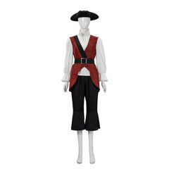 Pirates of the Caribbean Elizabeth Pirate Cosplay Costume Custom For Halloween