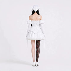 Alien Stage Sua Cosplay, Custom White Dress for Halloween & Comic Con Roleplay