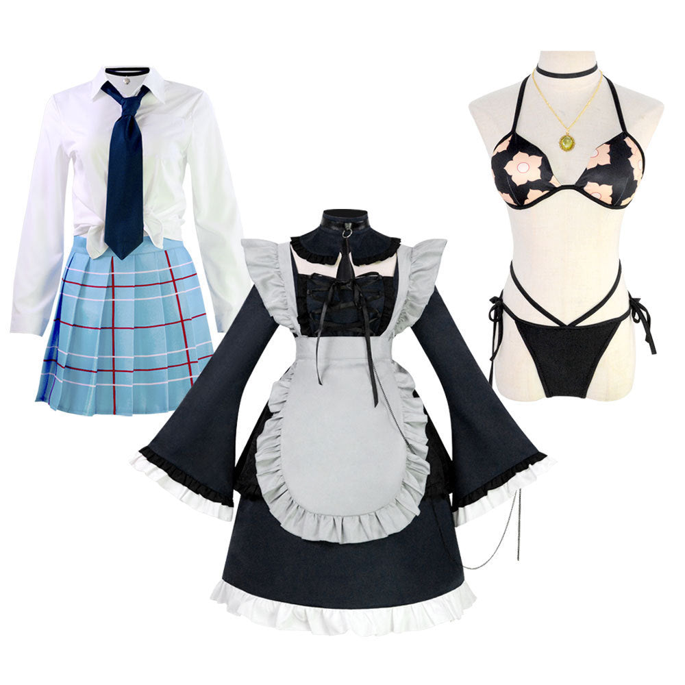 Marin Kitagawa Maid Costume My Dress-Up Darling Sweet Waitress Cosplay Outfit - Halloweez