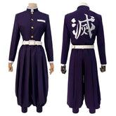 Demon Slayer Embroidery Purple Hashira Uniform Cosplay Costume Custom Halloween Con