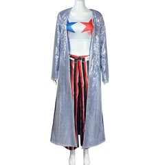 Birds of Prey Harley Quinn Sequin Cosplay Costume For Comic‑Con Halloween