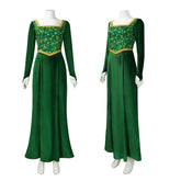 Shrek Princess Fiona Long Dress Cosplay Costume Custom for Halloween Comic Con