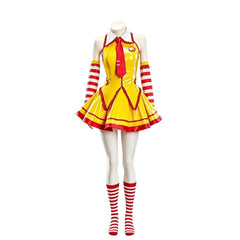 Virtual Vocal Singer Derivative Cosplay Waitress Uniform For Halloween
