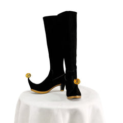 Freak Show Circus Pierrot Jester Full Cosplay Set with Heels - Halloweez