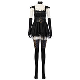 Female Edward Scissorhands Cosplay Costume, Custom Horror Outfit for Halloween Show