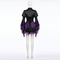 Monster High Elissabat Cosplay Costume, Gothic Punk Vampire Dress, Custom Halloween Outfit