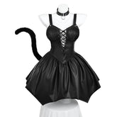 Catwoman Cosplay Dress, Custom Cat Maid Outfit for Halloween & Comic Con