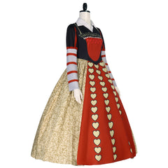 Alice in Wonderland Queen of Hearts Cosplay Dress,Custom‑Made,Halloween Stage Show
