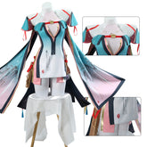 Wuthering Waves Peach Spring Female Cosplay Costume Brush Ink Slant Branch Outfit - Halloweez