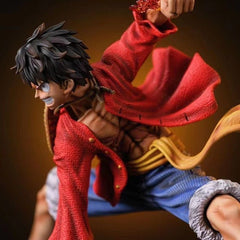 One Piece Luffy PVC Action Figure – Dynamic Squat Pose for Anime Enthusiasts and Kids - Halloweez