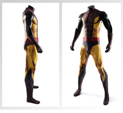 X-Men Wolverine Cosplay Costume Brown Jumpsuit Bodysuit