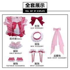 Puella Magi Madoka Magica Sakura Kyoko Magia Outfit, Sweet Cake Dress Anime Cosplay Costume, Ready to Wear Magical Girl Cosplay Dress - Halloweez