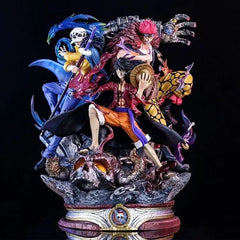 Halloweez One Piece Action Figures - Luffy, Trafalgar D. Water Law, Eustass Kid PVC Collectible Models - Halloweez