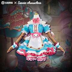 Honor of Kings Sanrio Daji My Melody Full Cosplay Costume Set - Halloweez