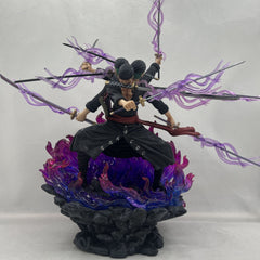 Halloweez Roronoa Zoro Action Figure - Three Heads Six Arms Nine Blades Flow Shura Edition - Halloweez