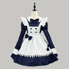 Navy Alice Maid Cosplay Costume, Custom Made for Halloween & Cafe Work