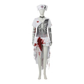 Bloody Zombie Nurse Cosplay Costume,Custom‑Made,Halloween&Horror Themed Party