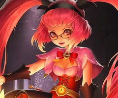 Honor of Kings Angela Night Lolita Cosplay Full Game Costume Set - Halloweez