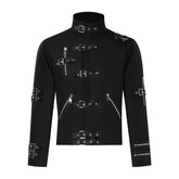 Michael Jackson Punk Buckle Jacket Cosplay,Custom‑Made,Halloween Stage Costume