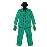 Batman Riddler Cosplay Costume, Edward Nygma Custom Halloween Outfit