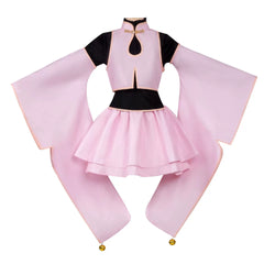 Cardcaptor Sakura Cosplay Costume Pink Taoist Style Anime Full Set Outfit for Women - Halloweez