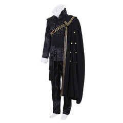 King's Tudor Cosplay Outfit with Cape | Renaissance Vintage Costume for Men - Halloweez