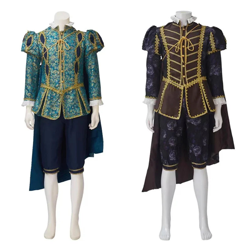 Halloweez Nobleman Cosplay Costume - Authentic Medieval Prince Ensemble with Cloak - Halloweez