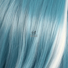 Halloweez Genshin Impact Cosplay Wig - Eula 50cm Blue Headwear - Halloweez