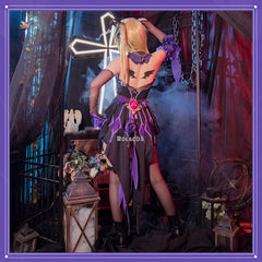 Halloweez Fischl Cosplay Costume - Women's Sexy Jumpsuit for Genshin Impact Fans - Halloweez