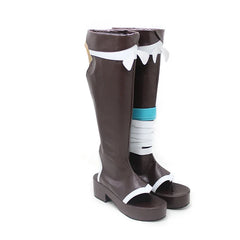 Halloweez Genshin Impact Gorou Cosplay High Boots - Black Shoes for Men and Women - Halloweez