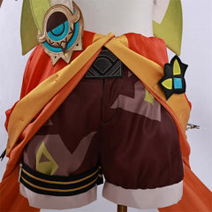 Halloweez Kachina Cosplay Costume - Natlan Gold Uthabiti Women's Halloween Party Dress - Halloweez