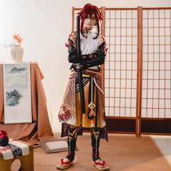 Halloweez Shikanoin Heizou Cosplay Costume - Authentic Genshin Impact Detective Outfit for Men - Halloweez