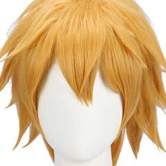 Halloweez Genshin Impact Tohma Cosplay Wig - 55cm Heat Resistant Yellow Men Wigs - Halloweez